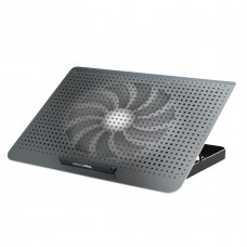 Подставка для ноутбука до 17' OfficePro CP500B, черный, 2хUSB, вентилятор (1 x 180 мм), алюминий/пластик, регулировка наклона и