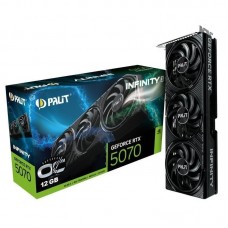 Видеокарта GeForce RTX 5070, Palit, Infinity 3 OC, 12Gb GDDR7, 192-bit, HDMI/3xDP, 2542/28000 MHz, 16-pin (NE75070S19K9-GB2050S) Видеокарта GeForce RTX 5070, Palit, Infinity 3 OC, 12Gb GDDR7, 192-bit, HDMI/3xDP, 2542/28000 MHz, 16-pin (NE75070S19K9-GB2050S)