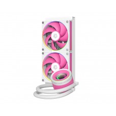 Система жидкостного охлаждения ID-Cooling FX240 INF розовый, белый+розовый Fans, Intel: 1851/1700/1200/2066/2011/1366/115x, AMD: