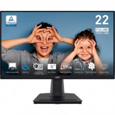 Монитор 21.45' MSI PRO MP225V, черный, WLED, VA, 1920x1080 (16:9), 1 мс, 100 Гц, 300 кд/м?, 4000:1, 178°/178°, VGA/HDMI, VESA