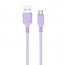 Кабель USB AM - Type-C, 1 м, Purple, ColorWay, 2.4A (CW-CBUC044-PU)