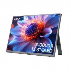 Монитор 13.3' Arzopa A3C Pro, черный, OLED, 1920x1080, 16:9, 1 мс, 60 Гц, 400 кд/м?, 100 000:1, 178°/178°, 2хType-C, mini-HDMI,