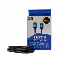 Кабель HDMI (M) - HDMI (M), 1.5 м, черный, GTL, V2.0 (GTLHMHM15V20BK)