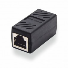Розетка соединительная для RJ45 (мама  мама), черный, GTL (GTLRJ45FRJ45F)