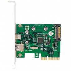 Плата расширения Frime PCI-E x1, 1xUSB 3.1 Gen2 / 1xType-C, чип ASM1142, питание SATA (ECF-PCIEtoUSB009.LP) Плата расширения Frime PCI-E x1, 1xUSB 3.1 Gen2 / 1xType-C, чип ASM1142, питание SATA (ECF-PCIEtoUSB009.LP)