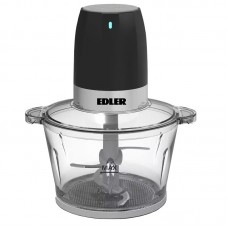 Измельчитель Edler EDFG-4103, черный/серебристый, 550W, емкость 1.7л, 2 режима, 4 лезвия, функции измельчения, смешивания,