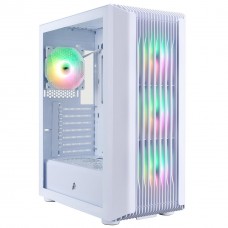 Корпус 1stPlayer H6-WH-4F7-W, белый, без БП, Midi Tower, ATX / Micro ATX / Mini ITX, 1xUSB 3.0 / 2xUSB 2.0, макс. CPU - 165 мм /