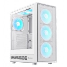 Корпус GameMax Storm 2 AW, белый, без БП, Midi Tower, ATX / Micro ATX / Mini-ITX, 1xType-C / 1xUSB 3.0 / 1xUSB 2.0, макс. CPU -