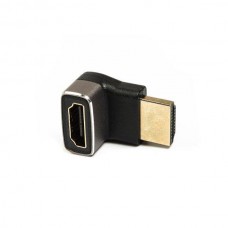 Переходник HDMI (M) - HDMI (F), Cablexpert, черный, 8K / 60 Гц, угловой разъем (AP-HDMI8K270-FML)
