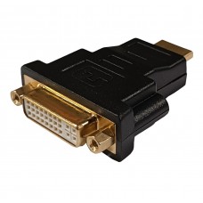 Переходник HDMI (M) - DVI-D (F), STLab, черный (U-994-DVI-F)