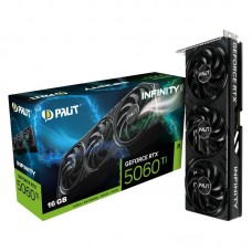 Видеокарта GeForce RTX 5060 Ti, Palit, Infinity 3, 16Gb GDDR7, 128-bit, HDMI/3xDP, 2572/28000 MHz, 8-pin (NE7506T019T1-GB2061S) Видеокарта GeForce RTX 5060 Ti, Palit, Infinity 3, 16Gb GDDR7, 128-bit, HDMI/3xDP, 2572/28000 MHz, 8-pin (NE7506T019T1-GB2061S)