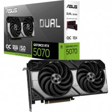 Видеокарта GeForce RTX 5070, ASUS, DUAL OC, 12Gb GDDR7, 192-bit, HDMI/3xDP, 2572/28000 MHz, 16-pin (DUAL-RTX5070-O12G) Видеокарта GeForce RTX 5070, ASUS, DUAL OC, 12Gb GDDR7, 192-bit, HDMI/3xDP, 2572/28000 MHz, 16-pin (DUAL-RTX5070-O12G)