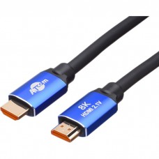 Кабель HDMI (M) - HDMI (M), 3 м, черный, Atcom, V2.1, 8K / 60 Гц (88803)