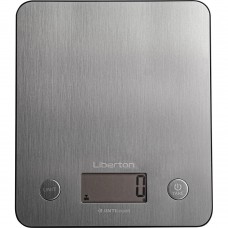 Весы кухонные Liberton LKS-0713 Smart, Steel, до 5 кг, дисплей, синхронизация через bloetooth, тарокомпенсация, автоотключение,