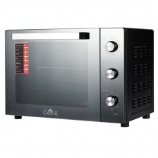 Электродуховка Castle CPE-70B, черный, 2200W, 70л, конвекция, двойное термостойкое стекло, 4 нагревательных элемента, подсветка,