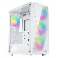Корпус 2E Gaming Aruba (G3313W), белый, без БП, Mid Tower, для ATX / Micro ATX / Mini ITX, 1xUSB 3.0 / 2xUSB 2.0, макс. CPU - 165