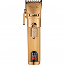 Машинка для стрижки Magio МG-587, золотистый, 5W, питание от сети/аккумулятор, 4 насадка (3 мм, 6 мм, 10 мм, 13 мм), время работы