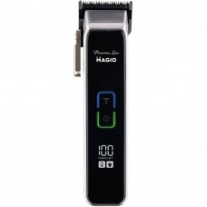Машинка для стрижки Magio МG-585, черный/серебристый, 5W, питание от сети/аккумулятор, 4 насадка (3 мм, 6 мм, 10 мм, 13 мм), время