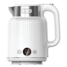 Электрочайник Magio МG-507, белый, 1250W, 1.5 л, дисковый, двойные стенки: нержавеющая сталь, пластик, функция регулировки и