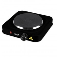 Настольная плита Floria ZLN2829 черный, 1500 Вт, электрическая, чугун, механическое управление, диаметр поверхности нагрева 18,5