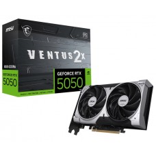 Видеокарта GeForce RTX 5050, MSI, VENTUS 2X OC, 8Gb GDDR6, 128-bit, HDMI/3xDP, 2617/20000 MHz, 8-pin (G5050-8V2C) Видеокарта GeForce RTX 5050, MSI, VENTUS 2X OC, 8Gb GDDR6, 128-bit, HDMI/3xDP, 2617/20000 MHz, 8-pin (G5050-8V2C)