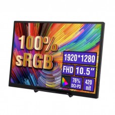 Монитор 10.5' Anmite A105W01, черный, WLED, IPS, 1920x1080 (15:10), 3 мс, 60 Гц, 420 кд/м?, 1000:1, 178°/178°, 2хType-C,