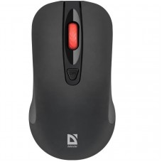 Мышь беспроводная Defender Nexus MS-195, черный, USB, оптическая, 800 - 1600 dpi, 4 кнопки, 2xAAA (52195)