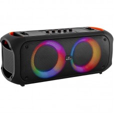 Колонка портативная 2.0 REAL-EL X-795, черный, 70 Вт (2 x 35 Вт), bloetooth 5.3, TWS, RGB подсветка, AUX / USB / microSD, пластик,