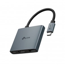 Хаб USB TP-Link '3-in-1', Grey, Type-C 3.1 - 1xType-C (100 Вт) / 1xUSB 3.0 / HDMI 4K, 18 см, алюминиевый корпус (UH3020C) Хаб USB TP-Link '3-in-1', Grey, Type-C 3.1 - 1xType-C (100 Вт) / 1xUSB 3.0 / HDMI 4K, 18 см, алюминиевый корпус (UH3020C)