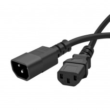 Кабель питания от сети PC-189, черный, 1.8 м, ColorWay, IEC C14 - IEC C13, 3x0.75 мм? (CW-CBP087-BK)