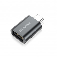 Переходник Type-C (M) - USB 3.2 (F), Grey, ColorWay (CW-AD-AC3)