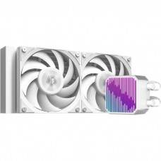 Система жидкостного охлаждения ID-Cooling DX240 MAX, белый, Intel: 1851/1700/1200/115x, AMD: AM4/AM5, до 300 Вт, 38 мм толщина