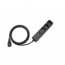 Фильтр сетевой для ИБП 2E, 3 розетки, 1 м, черный, 10А, выключатель, заземление, 3x1 мм? (2E-U03C14M1BK)