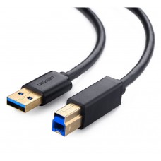 Кабель USB 3.0 AM - USB BM, 2 м, черный, Ugreen US210 (10372)