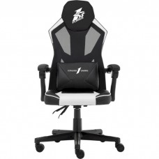 Игровое кресло 1stPlayer P01 черный-белый, максимально допустимая нагрузка 120 кг, регулируемая спинка с углом наклона до 135