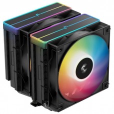Кулер для процессора Deepcool AG620 ARGB V2, черный, алюминий/медь, 2x120 мм ARGB, для Intel 1851/1700/1200/115x, AMD AM5/AM4, Кулер для процессора Deepcool AG620 ARGB V2, черный, алюминий/медь, 2x120 мм ARGB, для Intel 1851/1700/1200/115x, AMD AM5/AM4,