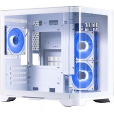 Корпус 1stPlayer UV5, белый, без БП, Mini Tower, Micro ATX / Mini ITX, 2xUSB 3.0, макс. CPU - 157 мм / VGA - 330 мм, 3x120 мм