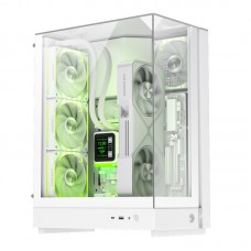 Корпус GameMax T20, белый, без БП (формат SFX-L), Mid Tower, для MicroATX / Mini-ITX, 1xType-C / 1xUSB 3.0, макс. CPU - 160 мм /