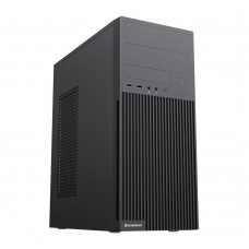 Корпус GameMax ET215, черный, без БП, Midi Tower, ATX / Micro ATX / Mini ITX, 1хType-C / 2хUSB 3.0, макс. CPU - 145 мм / VGA - 310