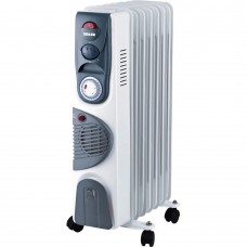 Обогреватель масляный Edler EDSH-77S7F, белый, 1500 Вт, 7 секций, 3 режима работы 600/900/1500 Вт, площадь обогрева 15м.кв,