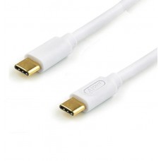 Кабель Type-C - Type-C, 3 м, белый, Atcom C30, 60 Вт, 3A (AT-C30)