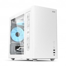 Корпус 2E Credo Plus (V350WG), белый, без БП, Mini Tower, для Micro ATX / Mini ITX, 1xType-C / 1xUSB 3.0 / 1xUSB 2.0, макс. CPU -