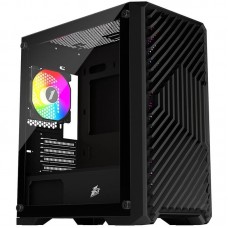 Корпус 1stPlayer T5-BK-4F1, черный, без БП, Mini Tower, Micro ATX, 1xUSB 3.0 / 2xUSB 2.0, макс. CPU - 165 мм / VGA - 330 мм, 4x120