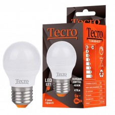 Лампа светодиодная Tecro LED, E27, 6 Вт, 4000K, G45, 470 Лм, 220V (TL-G45-6W-4K-E27)