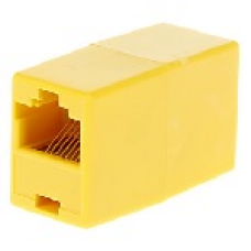Соединитель RJ45 8P8C мама/мама RJ45 для соединения кабеля. желтый