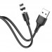 Кабель Hoco X52 Sereno magnetic charging cable for Lightning чорный