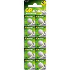 Батарейки GP ALKALINE Button Cell 1.5V A76F-U10 Щелочные AG13, LR44 10 шт.