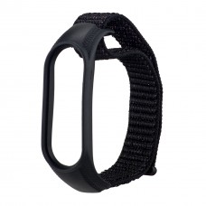 Ремешок Nylon Mi Band 3/4/5/6/7 черный Sand