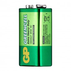 Батарейки GP зеленыйCELL 9.0V 1604GLF-S1 Солевые 6F22 1 шт.