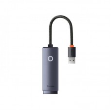 USB-хаб Ethernet-адаптер Baseus Lite серии USB-A на RJ45 LAN-порт (100 Мбит/с), черный USB-хаб Ethernet-адаптер Baseus Lite серии USB-A на RJ45 LAN-порт (100 Мбит/с), черный